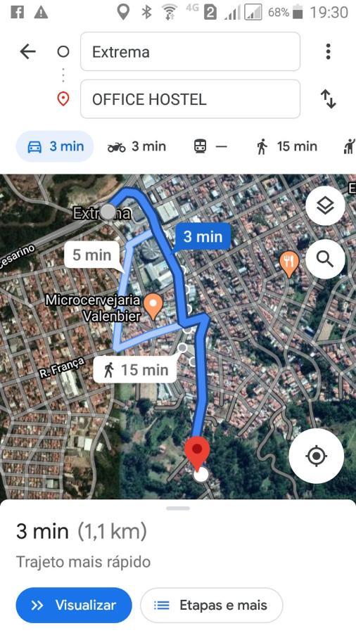 Hostel Office- Hospedagem Climatizada Quartos E Apartamentos Privativos إكستريما المظهر الخارجي الصورة